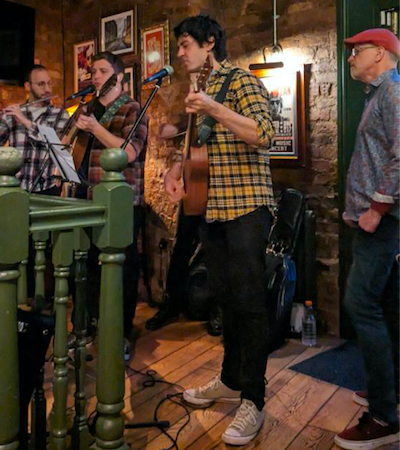 Sideview at the Lass o'Gowerie open mic